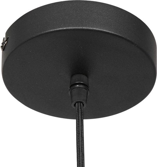 Steinhauer - lampe suspendue - Bollique - noir - verre métal - Ø 25cm - E27 - 3497ZW