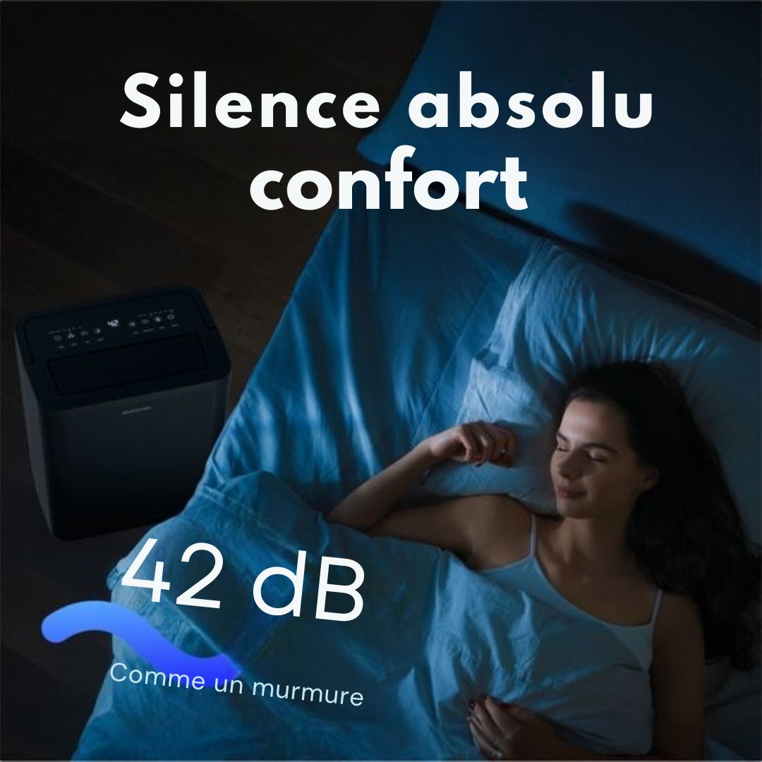 Déshumidificateur Auronic - Compact Pro Plus - 20L - Chambre à coucher, salle de bain, salon et bureau - d'intérieur - Noir