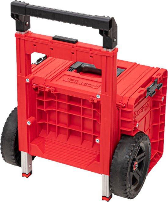 Qbrick System PRO Cart 2.0 Plus RED ULTRA HD empilable 490 x 415 x 660 mm 29 l IP54 poignée télescopique double amovible