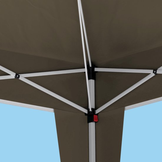 Tonnelle de jardin - LifeGoods - Pavillon - Tente de fête - 3x3 m - Montage facile - Pliable - Avec sac de transport - Beige