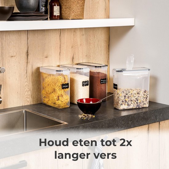 Stosh Stock jars - Boîtes à bouillon - hermétique - 4 pièces - 4.0L - sans BPA - plastique