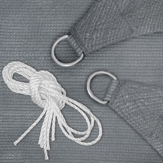 tectake - Auvent carré en polyéthylène - gris 540 x 540 cm - 403894