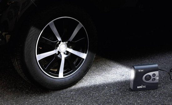 Cartrend Cartrend Compresseur 10 bar Avec lampe de travail, Rangement/rétention du cordon, Affichage digital, Arrêt automatique