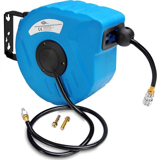 Enrouleur automatique de tuyau d'air comprimé Monzana - 10m - Connexion 1/4