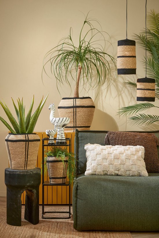 Collection In The Mood Coussin décoratif Nikki - 55 x 35 cm - Coton - Beige