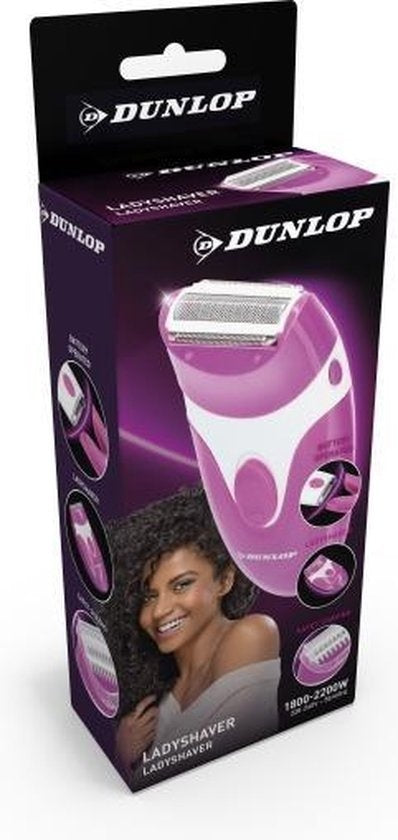 Dunlop Ladyshave - Rasoir pour femmes - Rasoir arrondi - Alimentation par piles (2xAAA excl.)