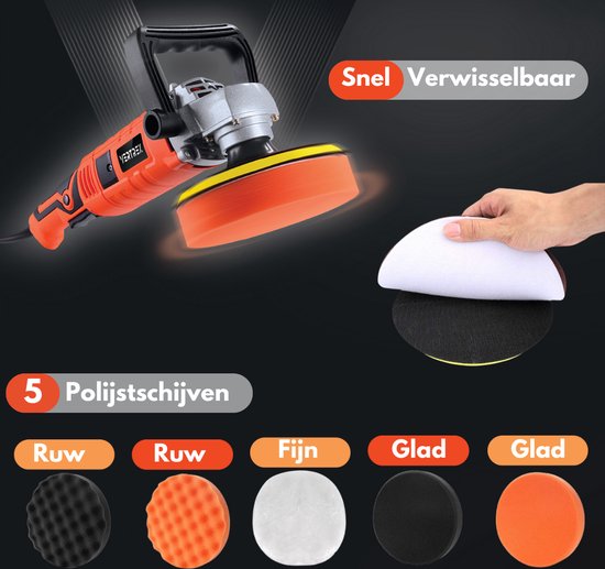 VERTREX Polisher - Polisseuse pour voitures - Disques de polissage - Machines de polissage