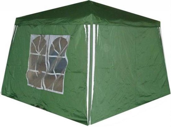Casaria 2x Pignon latéral Pavillon pliant Capri vert 3x3m