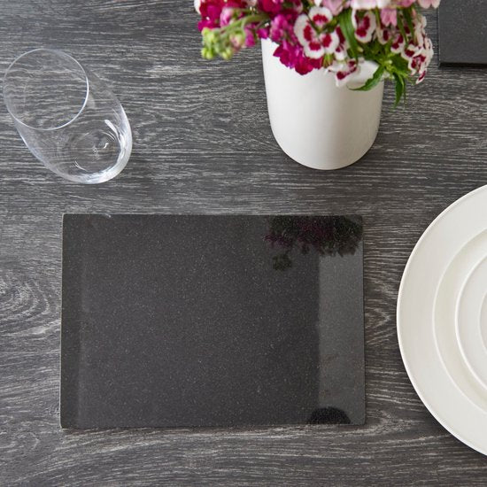 Set de sets de table Creative Tops 29.5 X 21 cm Granit Noir 2 pièces
