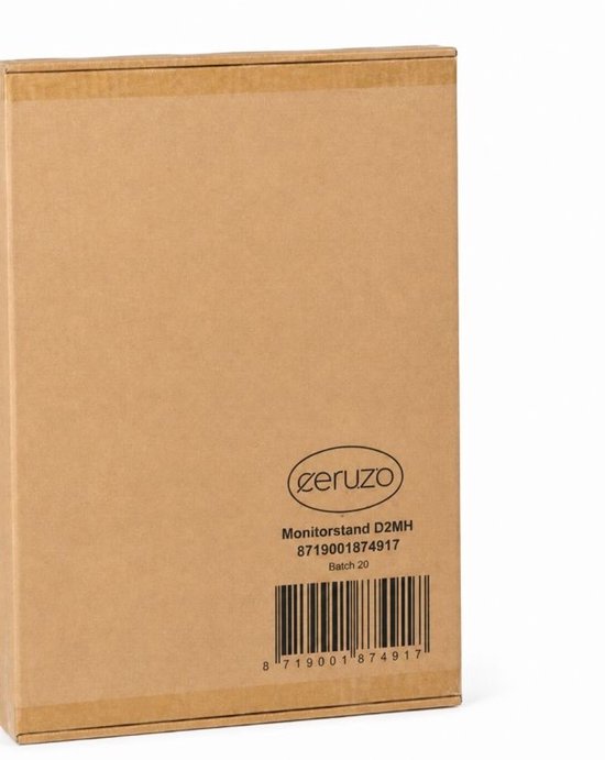 Support d'écran Ceruzo - Pour 1 ou 2 écrans - Réglable de 80 à 112,5 cm - Blanc