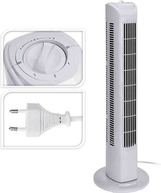 Ventilateur colonne MaxxHome - BLANC
