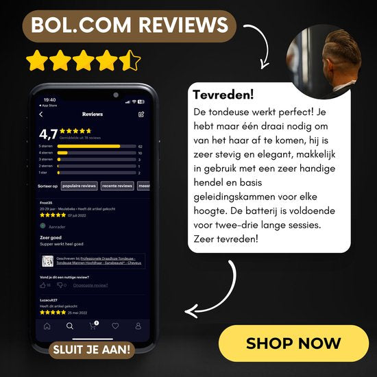 Tondeuse à cheveux professionnelle sans fil 4 en 1 - Tondeuse à cheveux pour hommes - Sansbeauté® TotalTrim - Cheveux Hair - Tondeuse à cheveux - Machine à cheveux pour coiffeurs - Tondeuse à cheveux - Barbe - Barber Hair Clipper - Barber Buddha Trimmer -