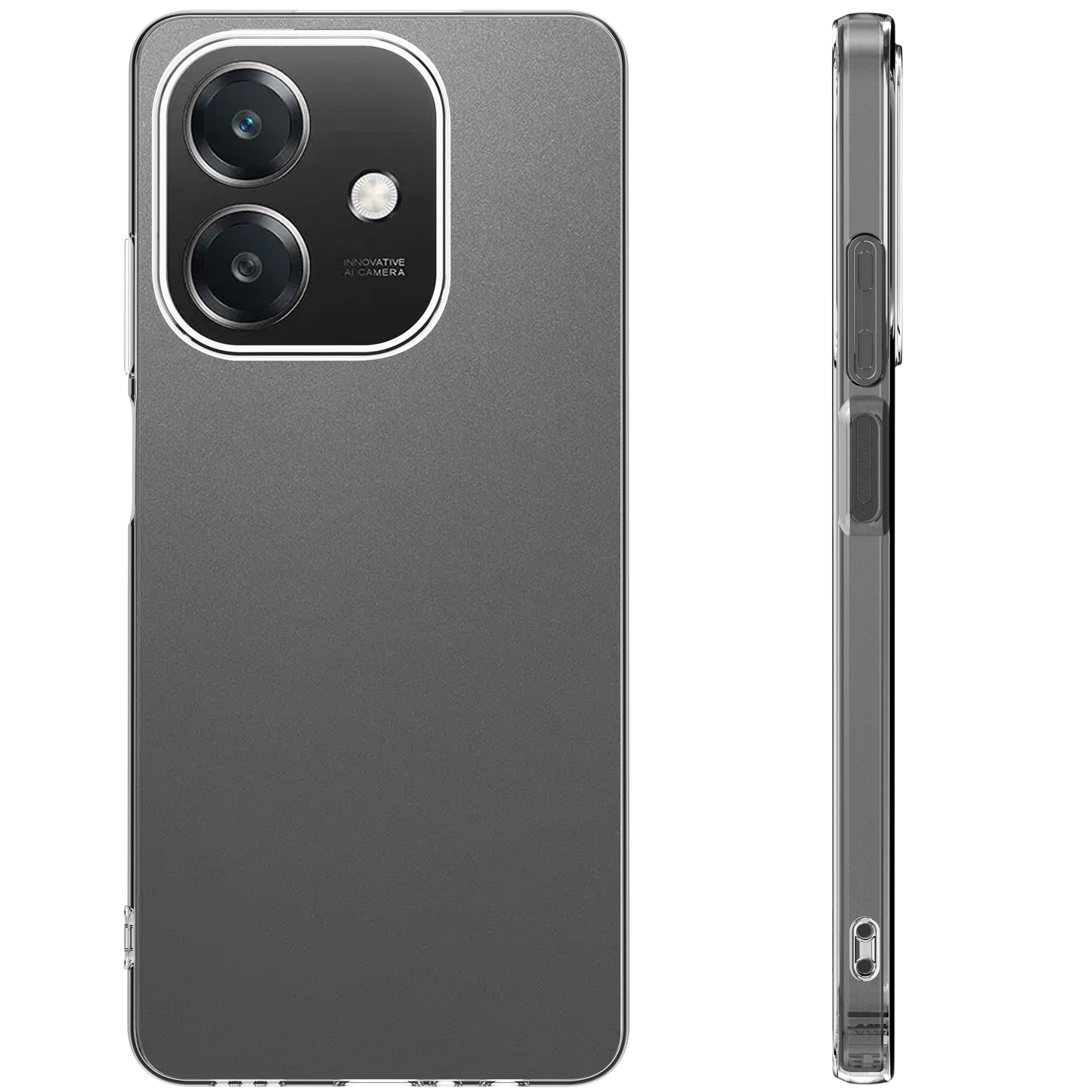 BeHello Case pour Oppo A60 5G - Antichoc - Flexible - Ajustement précis - Transparent