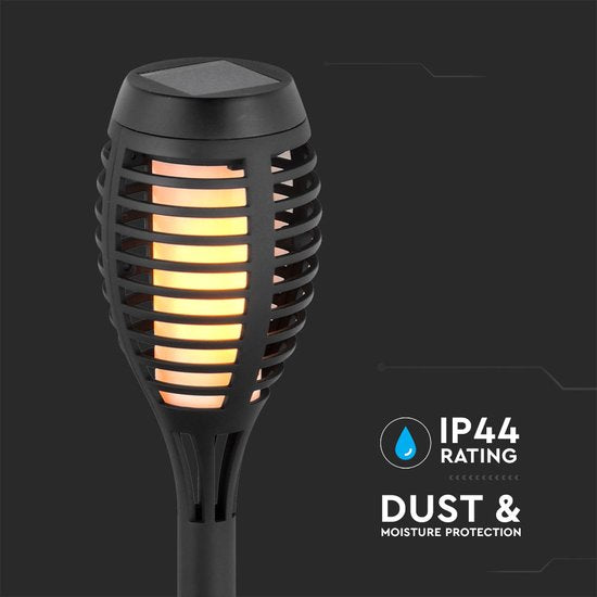 V-TAC VT-724 Ampoules solaires en bâton - IP44 - Noir - 1W - 2200K