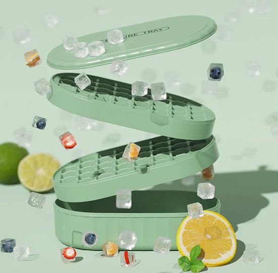 Bac à glaçons Roegaarden avec couvercle - Seau à glace - Machine à glaçons - Avec bac - Avec cuillère