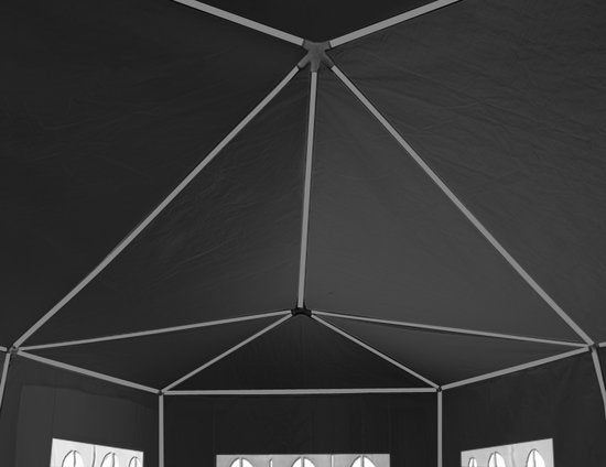 Tente Casaria Rimini Anthracite 3x6m Protection UV 50+