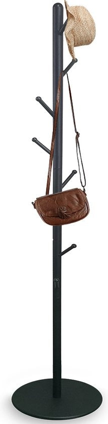 Porte-manteau sur Pieds Goliving -pour vêtements -pour entrée, couloir, chambre - Métal - Hauteur 175 cm - Noir