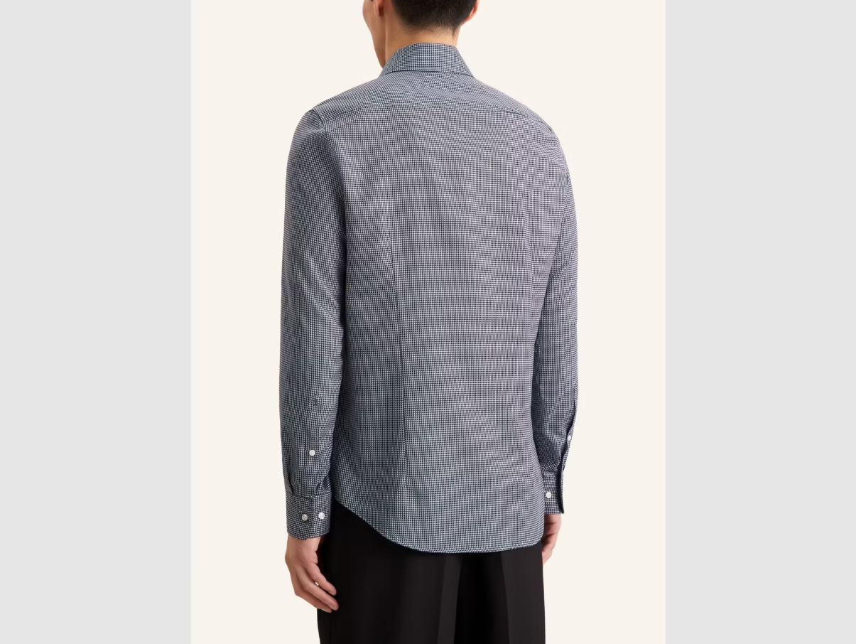 Seidensticker - Spread Kent Business Shirt - Slim Fit & Non-Iron - Navy - Size 39