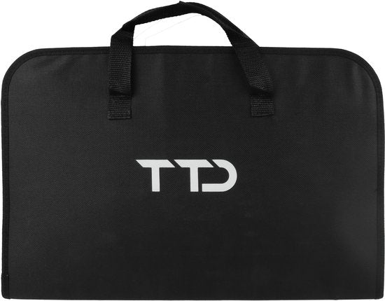 TTD® Premium BBQ Accessories Set 40-Piece - BBQ Tool Set Stainless Steel - Barbecue Accessories - BBQ tongs - BBQ spatula - Including BBQ Thermometer and Cleaning Brush - Includes Storage Bag