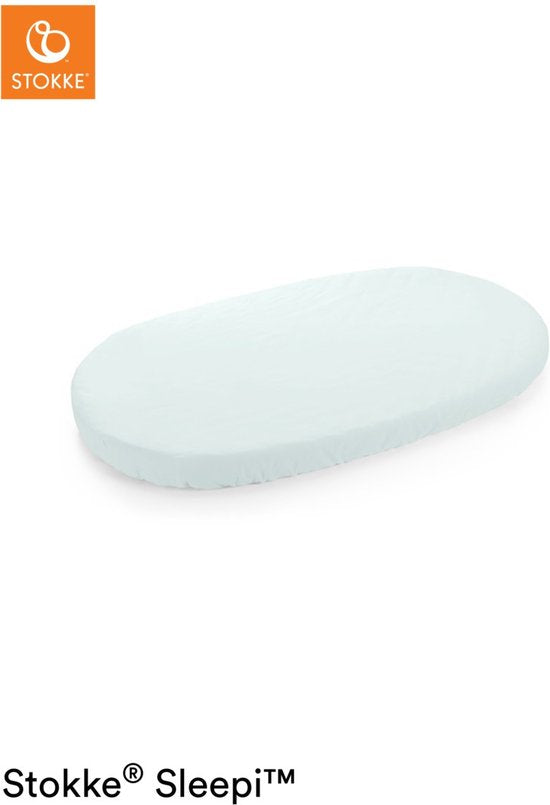 Drap-housse pour lit bébé Stokke® Sleepi™ - 120 cm - Bleu poudré