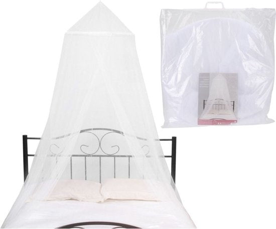 Moustiquaire 60x250x1000 cm - 2 Personnes - Filet anti-moustique - Polyester - Blanc