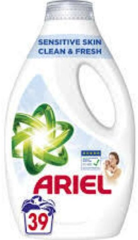 Lessive liquide Ariel Sensitive, 39 lavages