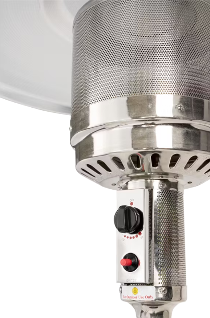 Chauffage de terrasse Boretti Nero Rouge - 221x81x81 cm - Régulateur de pression à gaz inclus