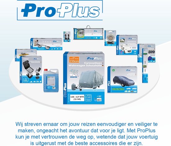 ProPlus Nose Wheel - Roue de support - pour remorque, caravane et roulotte - Jante en plastique - Pneu PU - Ø 260 x 85 mm - Roue en polyuréthane