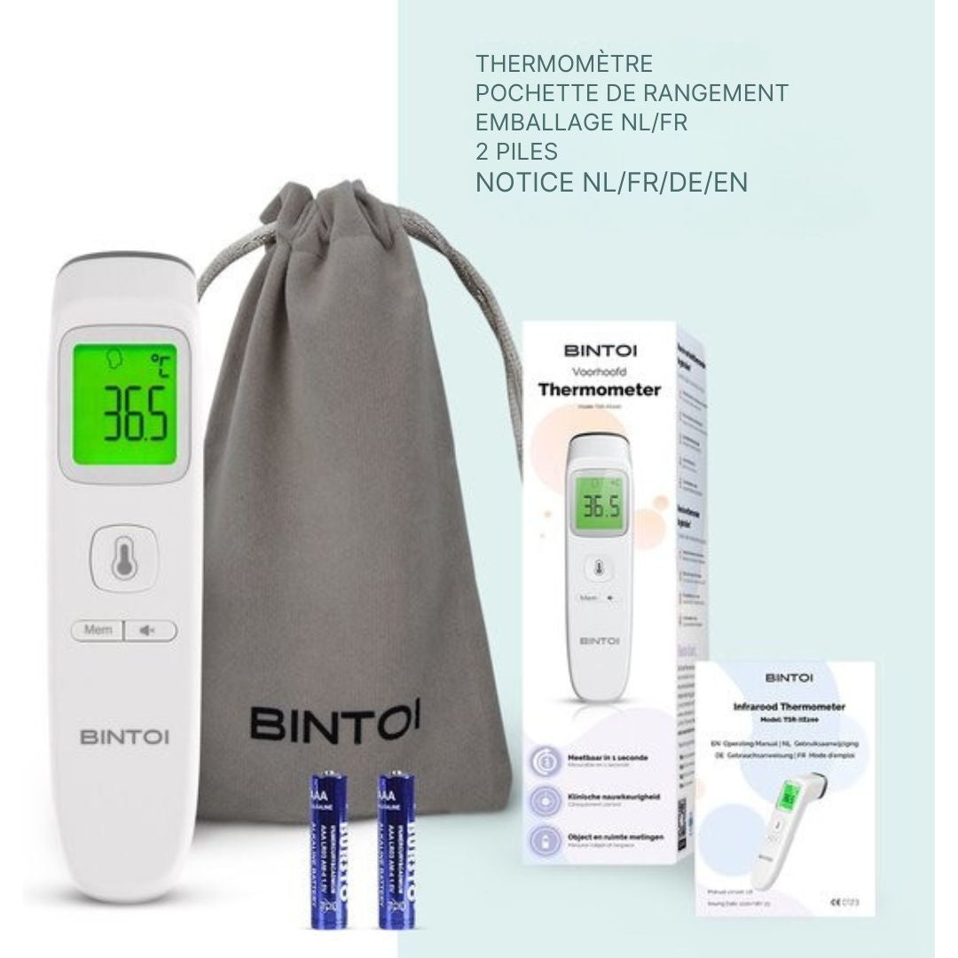 Thermomètre Bintoi® XE200 - Jauge de température - de fièvre - blanc