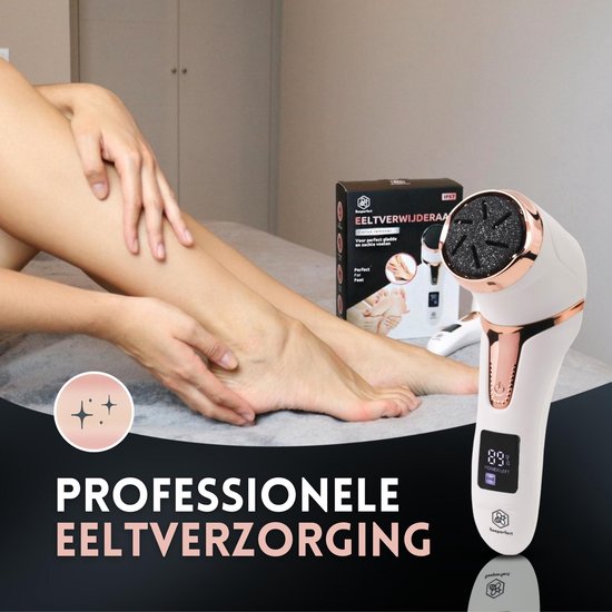 Beeperfect® Extracteur de callosités électrique avec système d'aspiration - Lime à pieds - Lime à callosités - Étanche IPX7 - Comprend 6 disques à callosités - Ensemble de pédicure gratuit