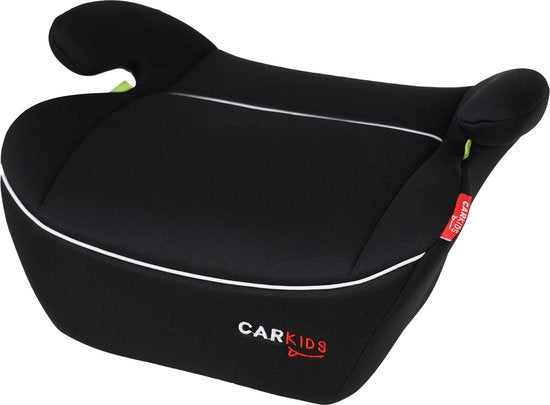 Rehausseur Carkids I-Size Alex - Conforme à la norme I-Size R-129 - Pour les enfants mesurant entre 125 et 150 cm – Housse amovible et lavable - Installation flexible – Noir/Blanc