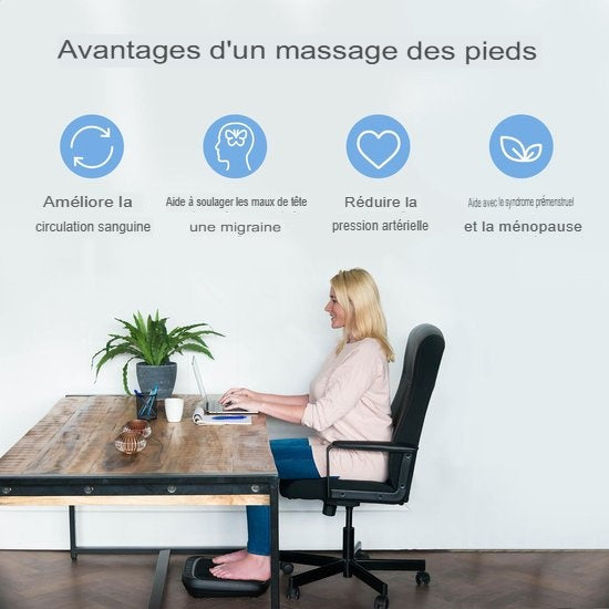 Appareil de massage des pieds Shiatsu Lifeproducts, Noir