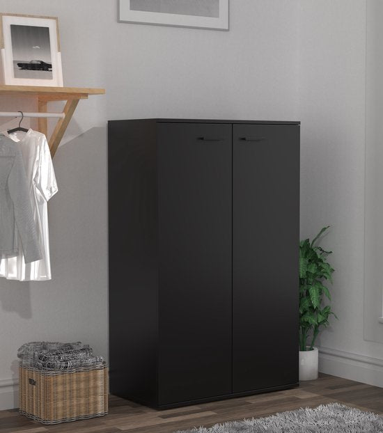 Armoire nursery - armoire de rangement pratique 120 cm de haut 4 compartiments de rangement