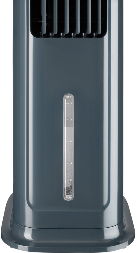 tectake® Refroidisseur d'air 4-en-1 Alaska - Réservoir d'eau de 5 L - 3 réglages - Refroidisseur d'air - Climatiseur avec fonction d'oscillation - Minuterie - Télécommande - Éléments de refroidissement - Humidificateur - Ventilateur - Purificateur d'air -