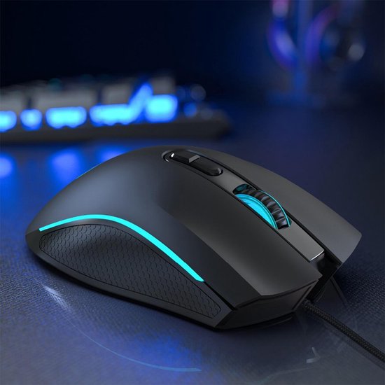 Strex Gaming Mouse with RGB LED - 3200 DPI - 7 Buttons - Windows and MAC - Game Mouse