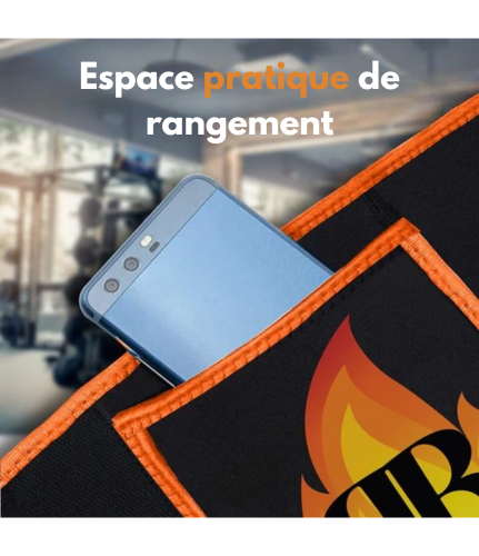 Ceinture d'entrainement abdominale - BB Belly Burner - Bande/Ceinture de sudation - Adulte - Noir