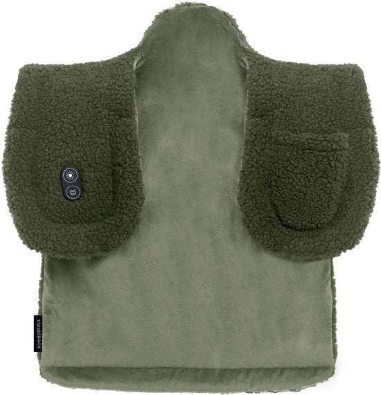 Coussin chauffant sans fil lesté avec fonction massage - Nuque et épaules - Coussin chauffant - Électrique - Vert - STAUS&BACH Thera