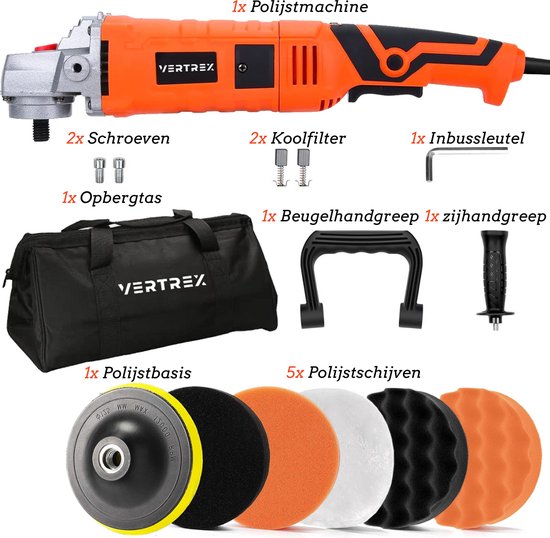 VERTREX Polisher - Polisseuse pour voitures - Disques de polissage - Machines de polissage