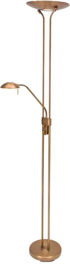 Steinhauer Olet - Classic LED Dimmable Floor Lamp | Floor Standing Lamp with Dimmer with Reading Lamp - 1 light - H 1800 mm - Bronze - Living room | Bedroom