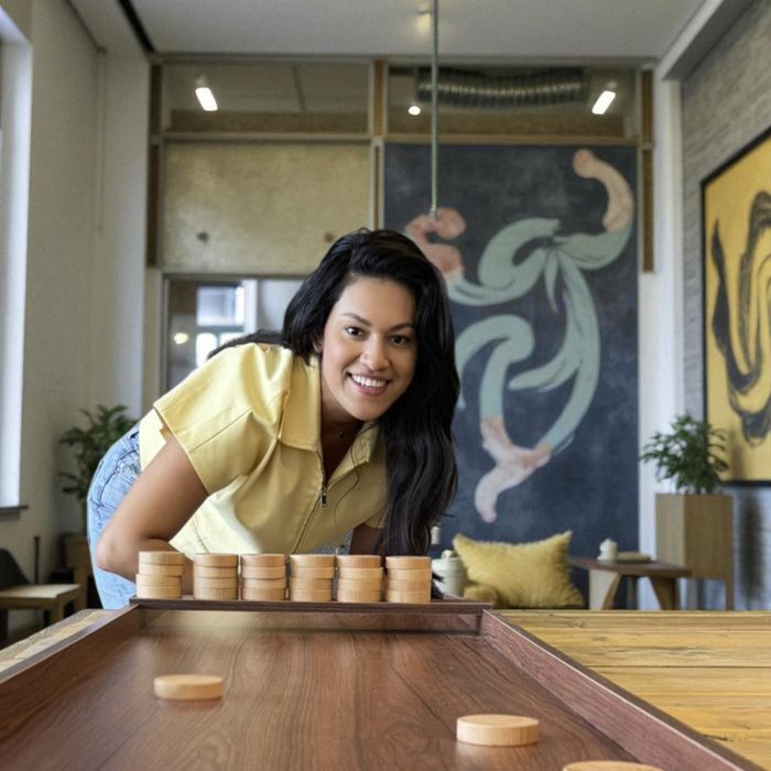 Jeu de shuffleboard Buffalo Fun - 2 mètres - Longueur de jeu officielle - Mode d'emploi inclus