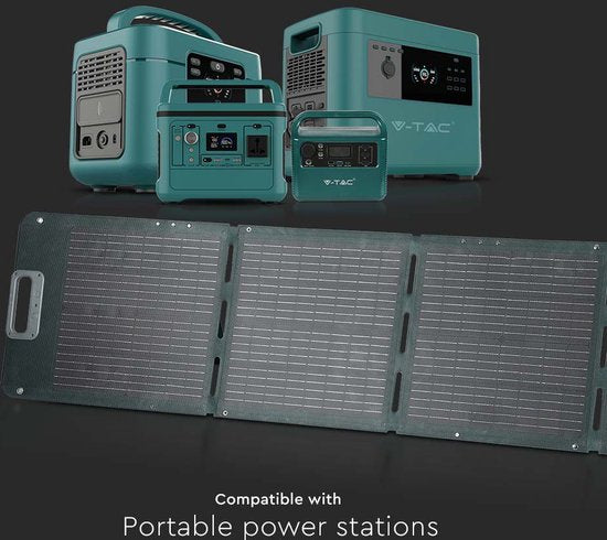 V-TAC VT-10080 Panneaux solaires - Pliables - 80 watts - IP67