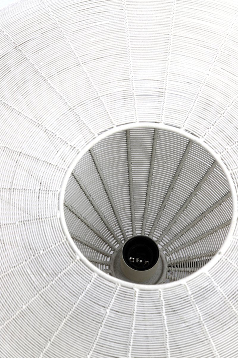 Light & Living Lampe suspendue Bahoto 60cm - Crème mate - Ø60 x H23 cm