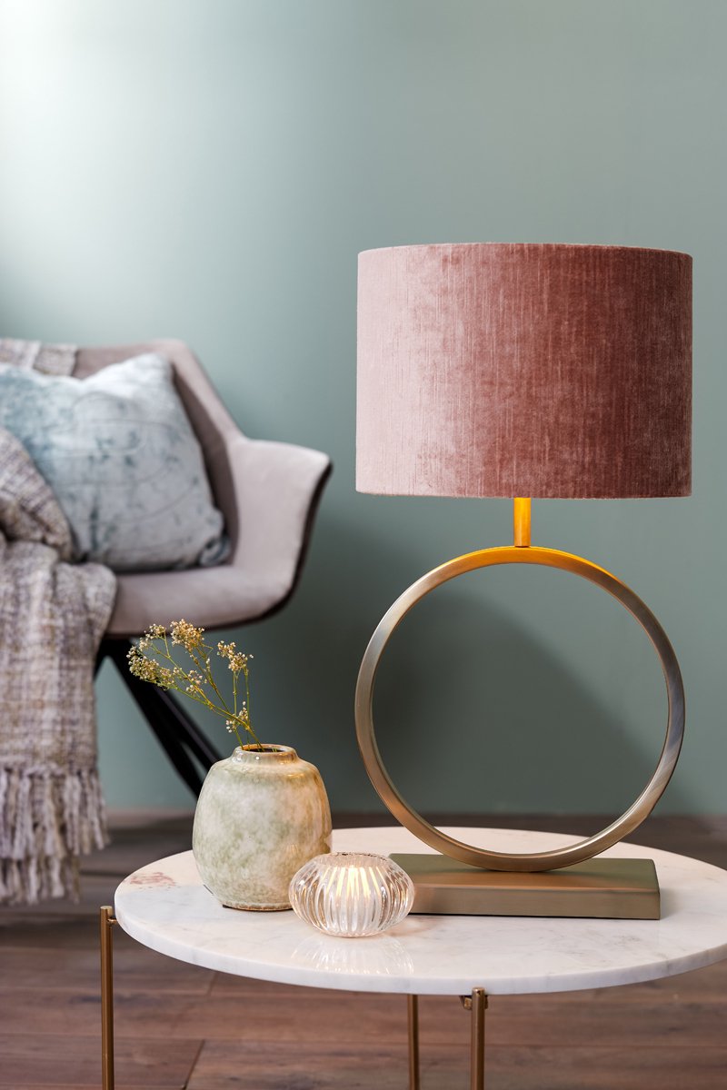 Light & Living Abat-jour Liva 30x13x37 cm - Or - Design élégant et moderne