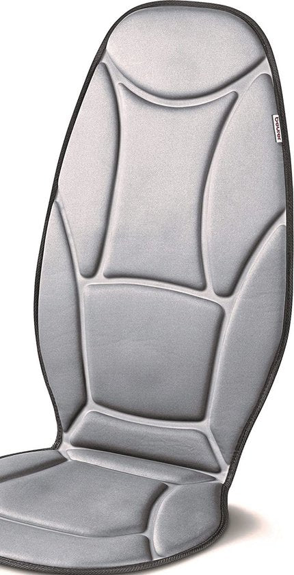 Beurer MG 155 Coussin de massage - Adapté à l'utilisation en voiture - . adaptateur voiture - 5 moteurs de vibration - Massage par vibration - Chauffage - 3 Zones - 2 Niveaux d'intensité
