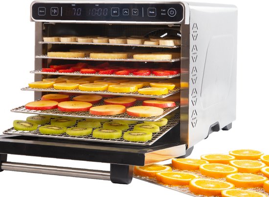 Vita5 PRO 7 Déshydrateur Alimentaire – Four de Séchage – Acier Inoxydable – Minuteur 24 Heures – Panneau de Commande LED – Déshydrateur – 7 Niveaux