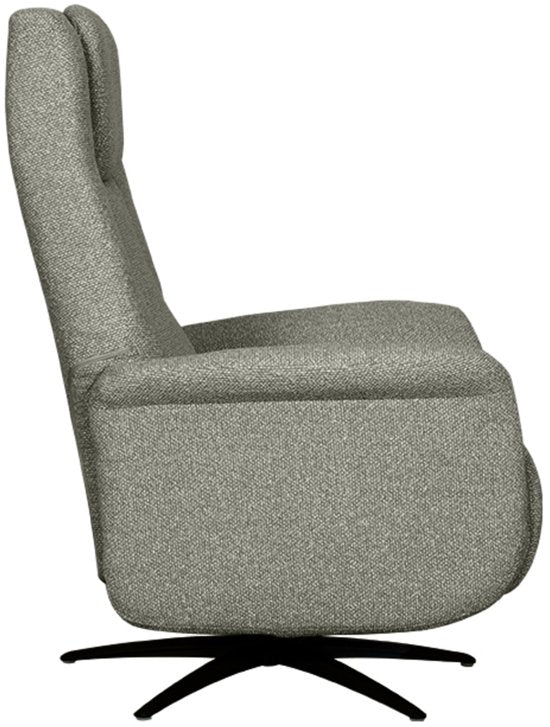 Fauteuil LABEL51 Stockholm - MARRON - Tissu Royal - 1 moteur - - - Pivotant - Avec accoudoirs