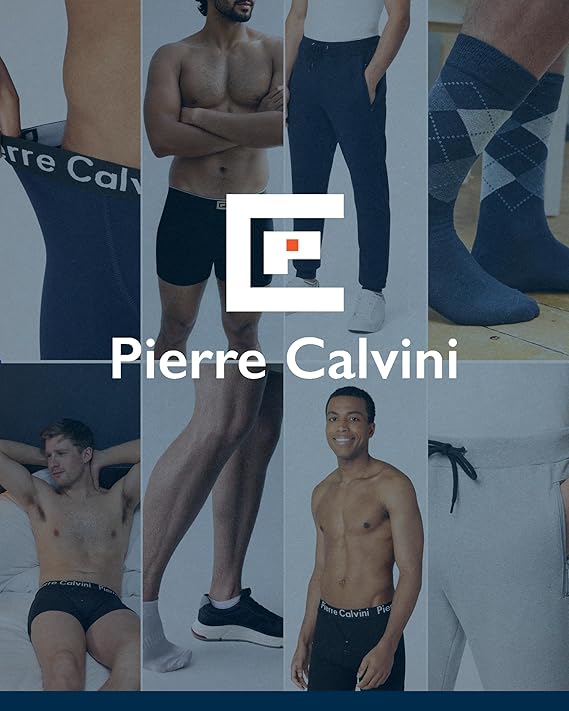 Pierre Calvini - T-shirt Homme Multipack 3/5 pièces - 100% Coton - Coupe régulière - Manches courtes - Col ras du cou - Poids Premium - Marine / Bourgogne / Olive - Taille L