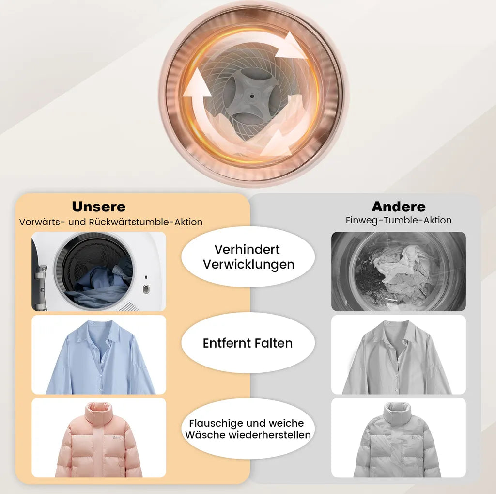 COSTWAY Mini sèche-linge 800 W, 5 kg Blanc