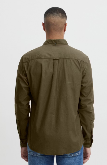 Blend Shirt Oxford Forest Night - Hommes - Coupe régulière