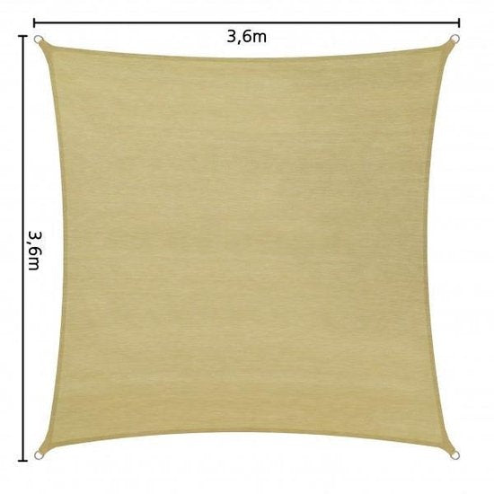 Store carré pare-soleil 3,6m x 3,6m 401810